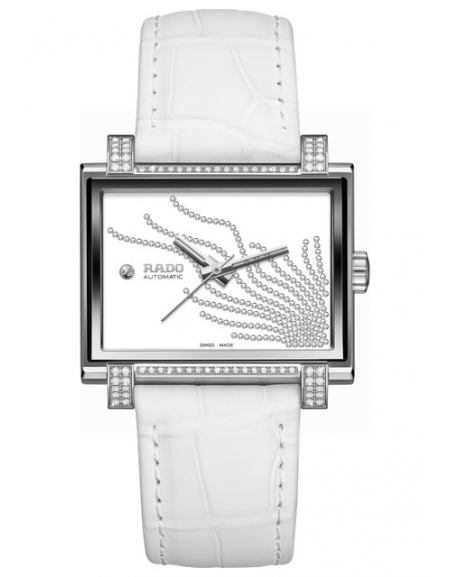 Rado Tradition 1965 Cadran boîtier diamants + bracelet blanc