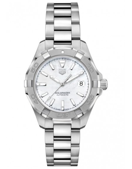 Aquaracer Lady Automatique White Dial And Baton Indices