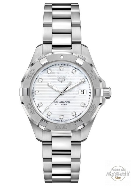 Aquaracer Lady Automatique White Dial And diamond Indices
