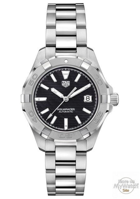 Aquaracer Lady Automatique Black Dial And Baton Indices