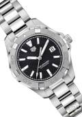 Aquaracer Lady Automatique Black Dial And Baton Indices