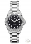 Aquaracer Lady Automatique Black Dial And diamond Indices