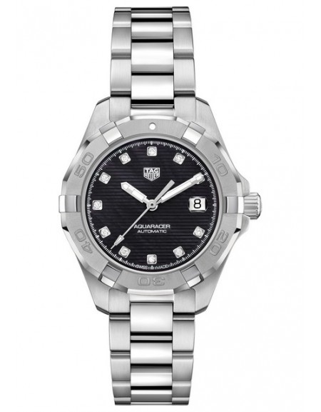 Aquaracer Lady Automatique Black Dial And diamond Indices