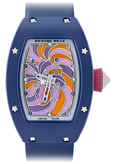 Watch Richard Mille RM 07 03 Automatic Cupcake RM 07 TZP Ceramic White Gold Rubber Strap