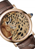 Rotonde De Cartier Wood Marquetry Watch