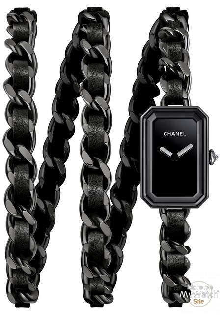 Watch Chanel Première Rock Edition Noire  Première H6358 Steel - Diamond -  Black Dial - Bracelet Steel