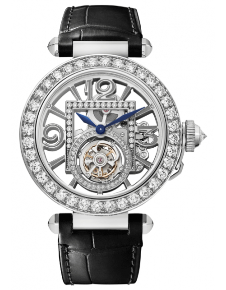 Pasha de Cartier Skeleton Tourbillon Diamonds