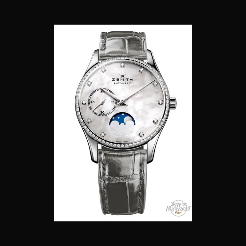 Zenith Elite Ultra Thin Lady Moonphase Ladies Watch - 36mm  03.2320.692/80.c714 -, Timepiece Trader