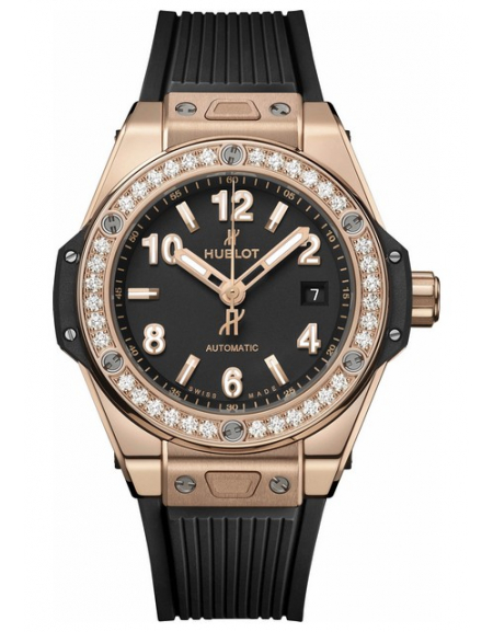 Hublot Watch Big Bang One Click Steel Diamonds 33 mm, Black