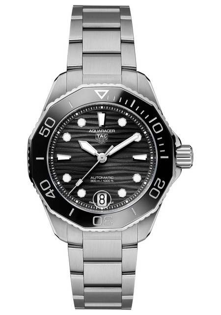 Aquaracer Professional 300 Steel Black Ceramic Black Dial