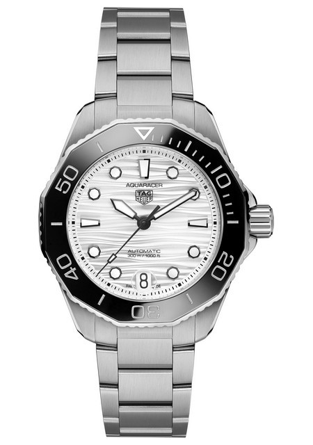 Aquaracer Professional 300 Steel Black Ceramic Silver Dial