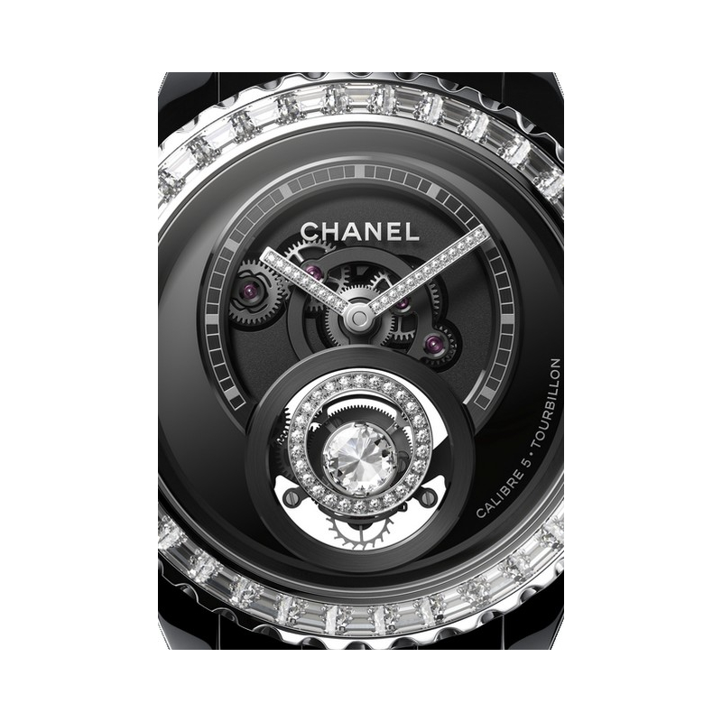 Watch Chanel J12 Diamond Tourbillon | J12 Ceramic - Diamonds - Black Dial -  Bracelet Ceramic