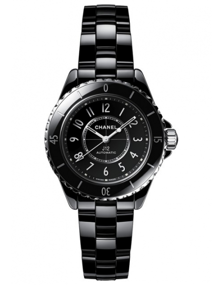 Watch Chanel J12 Caliber 122  33 mm  J12 Ceramic  Black Dial  Bracelet  Ceramic