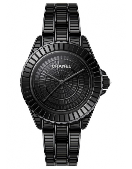 Watch Chanel J12 Black Star  J12 Steel - Ceramic - Diamonds - Black Dial - Bracelet  Steel