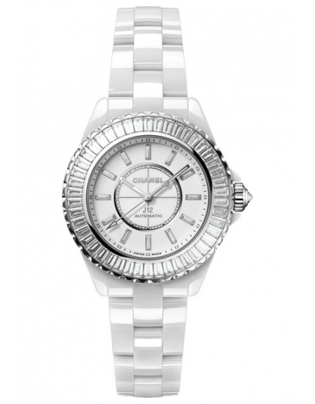 J12 Baguette Diamond Bezel 33 mm