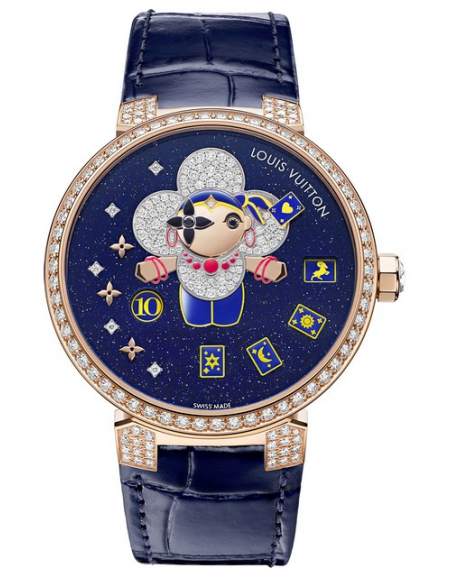 Louis Vuitton on X: Introducing the Tambour Slim Vivienne Jumping Hour. # LouisVuitton's enigmatic mascot appears in a series of three precious and  playful High Watchmaking creations. Discover the timepieces at   #LVWatches