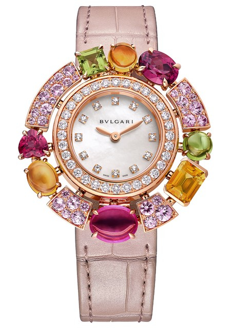 Watch Allegra | Bvlgari 103713 Rose Gold - Diamonds - Strap
