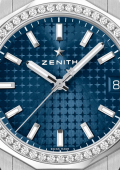 Watch Defy Skyline – 36 mm  Zenith 16.9400.670/51.I001 Stainless Steel -  Diamonds - Blue Dial - Bracelet Stainless Steel