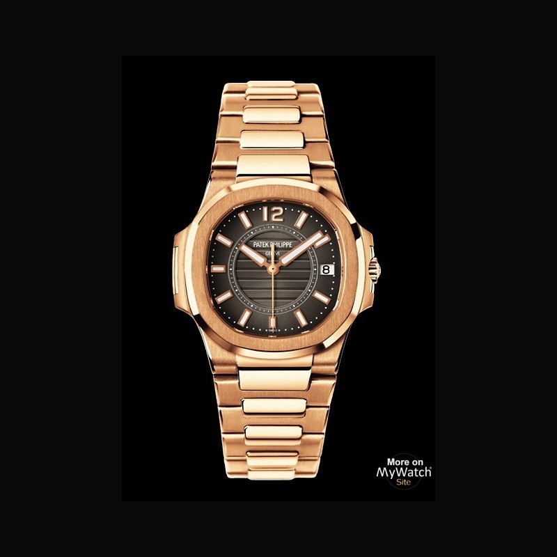 Watch Patek Philippe Nautilus Dame | Nautilus 7011/1R Pink Gold - Grey Dial