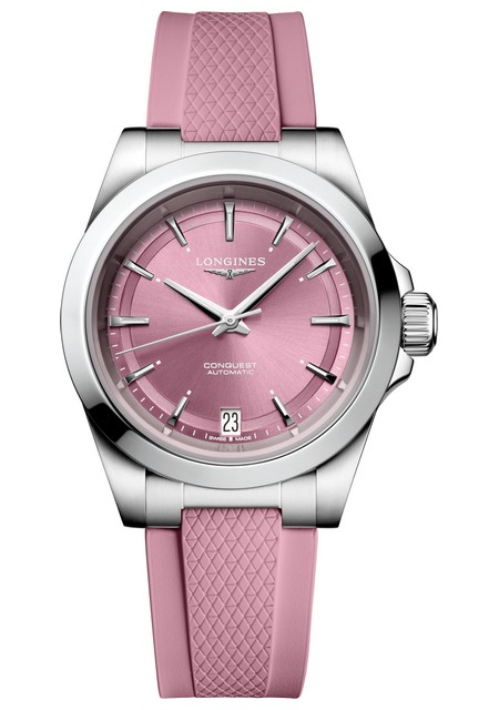 Watch Conquest | Longines L3.430.4.99.9 Stainless Steel - Pink