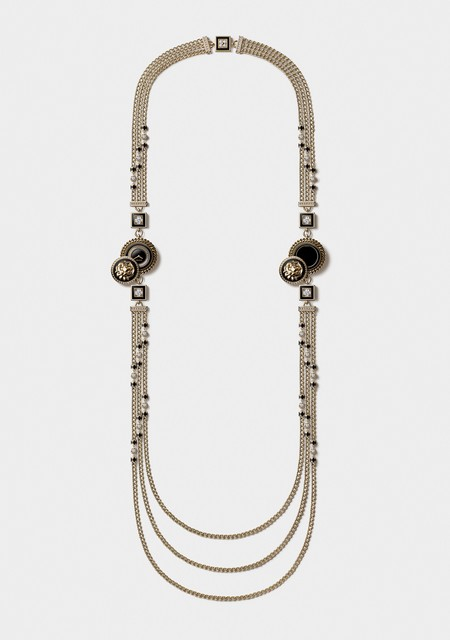 Necklace Watch "Double Lion Buttons"