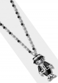 Necklace Watch Coco Black Jacket