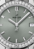 Classic Fusion Titanium Sage Green Diamonds