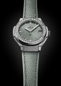 Classic Fusion Titanium Sage Green Diamonds