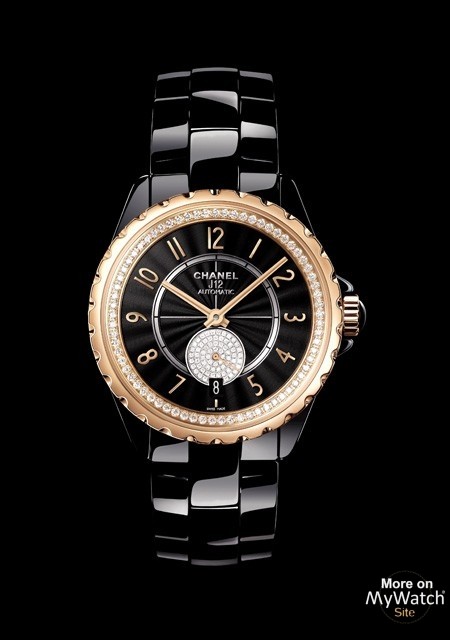 Chanel J12-365 Automatic Watch Ceramic and Stainless Steel with Diamond  Bezel and Seconds Sub-Dial 36 2329434