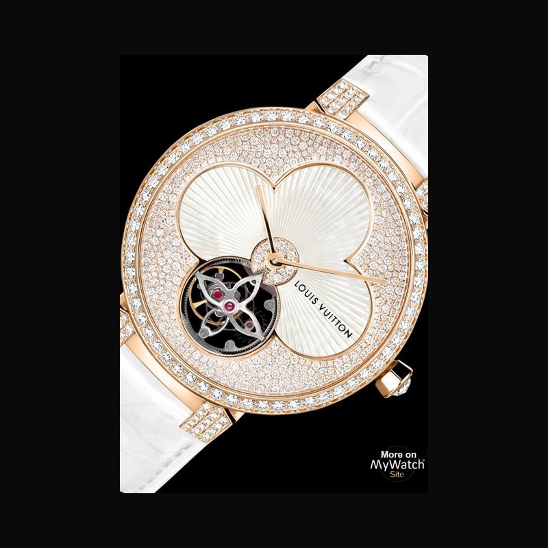 LOUIS VUITTON TAMBOUR FLOWERS & DIAMOND WATCH – Shore Chic