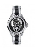 J12 Tourbillon Volant Squelette Diamants Baguette