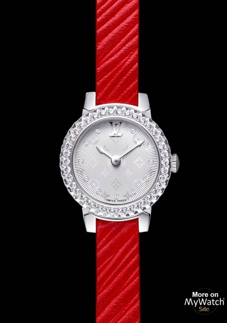 Watch Louis Vuitton Tambour Monogram Bijou Acier Serti de Diamants