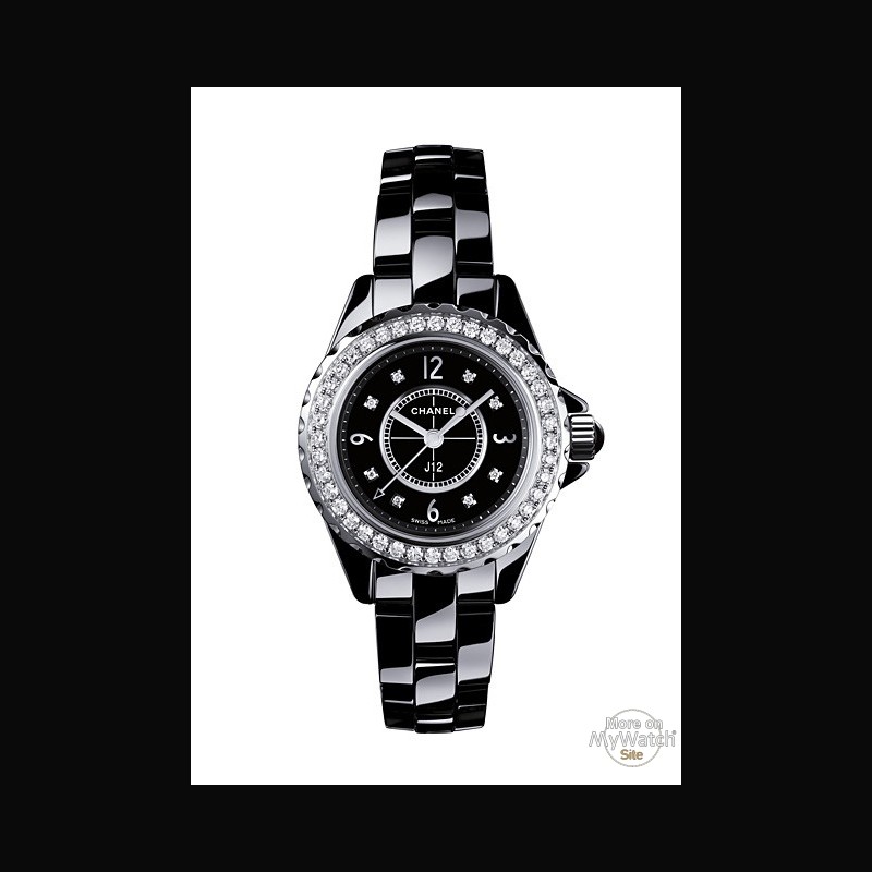 Chanel J12 White Ceramic Bracelet 38mm Double Row Diamond Bezel Watch H0969  RHGZBH - Beverly Hills Watch